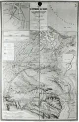 Vorbereitungskarte des Suezkanals, 1855